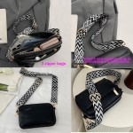 Bolsas transversais para mulheres, bolsas de ombro de couro vegano, bolsas femininas com alça larga ajustável - Imagem 6