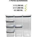 KIT LUMINI 7 PEÇAS QUADRADAS - Imagem 6