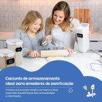 Kit de 15 Potes Herméticos para Mantimentos – Conjunto de 15 Unidades com Vedação de Silicone | Plástico Transparente BPA‑Free | Empilháveis – Organização de Cozinha e Despensa - Imagem 5