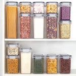 Kit de 15 Potes Herméticos para Mantimentos – Conjunto de 15 Unidades com Vedação de Silicone | Plástico Transparente BPA‑Free | Empilháveis – Organização de Cozinha e Despensa - Imagem 6