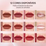 Batom Lip Liner Conjunto Batom liquido | Conjunto de Lápis para Lábios Matte 12 Cores - Imagem 5