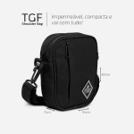Bolsa Shoulder Bag Masculina ou Feminina Transversal Pequena em Lona Impermeável, PGH TGF - Imagem 4