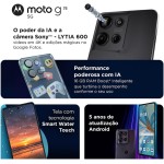 Smartphone Motorola Moto g75 5G + Moto Buds - 256GB 16GB (8GB RAM+8GB Ram Boost) e 50MP Sony Lytia 600 Camera Moto AI Ultrarresistencia militar - Azul Vegan Leather - Imagem 3