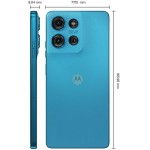 Smartphone Motorola Moto g75 5G + Moto Buds - 256GB 16GB (8GB RAM+8GB Ram Boost) e 50MP Sony Lytia 600 Camera Moto AI Ultrarresistencia militar - Azul Vegan Leather - Imagem 6