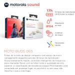 Motorola, Moto Buds 065, Fone de Ouvido Bluetooth, Preto - Imagem 2