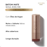 Batom Kiss me matte Pink nude Eudora - Imagem 2