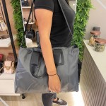 Bolsa Mala Feminina Academia Esportiva Ginástica Viagem Porta Roupas Impermeável Grande (Preto) - Imagem 5