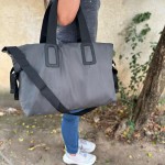 Bolsa Mala Feminina Academia Esportiva Ginástica Viagem Porta Roupas Impermeável Grande (Preto) - Imagem 6