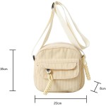 Bolsa transversal fofa bolsa tiracolo feminina kawaii bolsa de ombro estética pequena bolsa carteira - Imagem 5