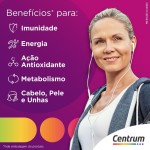 Centrum Mulher Multivitaminico Diário, com Magnésio, Vitamina D e Vitamina B12, Leve 90 Comprimidos e Pague 60 - Imagem 5