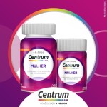 Centrum Mulher Multivitaminico Diário, com Magnésio, Vitamina D e Vitamina B12, Leve 90 Comprimidos e Pague 60 - Imagem 7