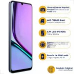 Realme Note 60-128GB - 4GB Ram - Câmera 30MP - Bateria 5000mAh - Tela de 6,74'' - Preto - Imagem 4