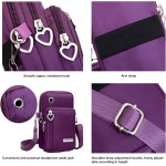 Bolsa transversal pequena para mulheres - Mini bolsas de telefone com alça transversal e carteira - bolsa de braço de nylon - Imagem 6