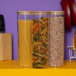 Kit 3 potes de vidro 2L tampa de bambu herméticos - Tüd - Imagem 5