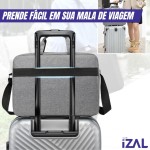 Bolsa Pasta para Notebook Maleta Executiva Impermeável Portátil | Alça Ombro e Mão Para Viagem, Trabalho, Faculdade Ideal Para o Dia a Dia Alça Transversal Unissex - Exclusividade Izal - Imagem 4