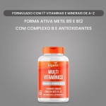 Multivitamínico A-Z - 17 Vitaminas e Minerais com Complexo B e Antioxidantes, 60 Cápsulas, Bigens (Unidade) - Imagem 3