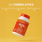 Biotina Complex, Vitaminas B1, B2, B3, B5, B6, B7, Metil B9 e Metil B12, Formulado com TCM, 60 Caps, Bigens - Imagem 5