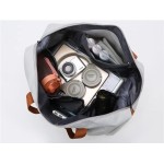 Bolsa de viagem portátil bolsa de bagagem de viagem de curta distância de grande capacidade leve separação seca e molhada bolsa de fitness esportiva (Azul marinho) - Imagem 3