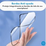 Kit Capinha Capa para Motorola Edge 60 Fusion Anti-Impacto Premium Transparente + Película de Cerâmica 9D – FD Acessórios. - Imagem 6