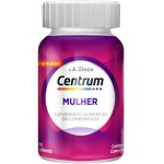 Centrum Mulher Multivitaminico Diário, com Magnésio, Vitamina D e Vitamina B12, 60 Comprimidos