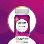 Centrum Mulher Multivitaminico Diário, com Magnésio, Vitamina D e Vitamina B12, 60 Comprimidos - Imagem 5