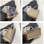 Sacola utilitária retrô, capacidade grande, vários bolsosBolsa feminina, preta, 21 x 19 x 12 cm, adulta, feminina (azul) - Imagem 4