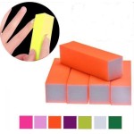 2 peças de lixa de unha quadrada de esponja - ferramenta de manicure e pedicure, bloco de polimento, ferramenta de limpeza de unhas, tira de polimento (6-laranja) - Imagem 2