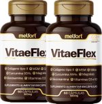 2 x Colágeno Tipo 2 + Glucosamina + Vitamina D3 e K2 + Magnésio + Silício 120 Cápsulas