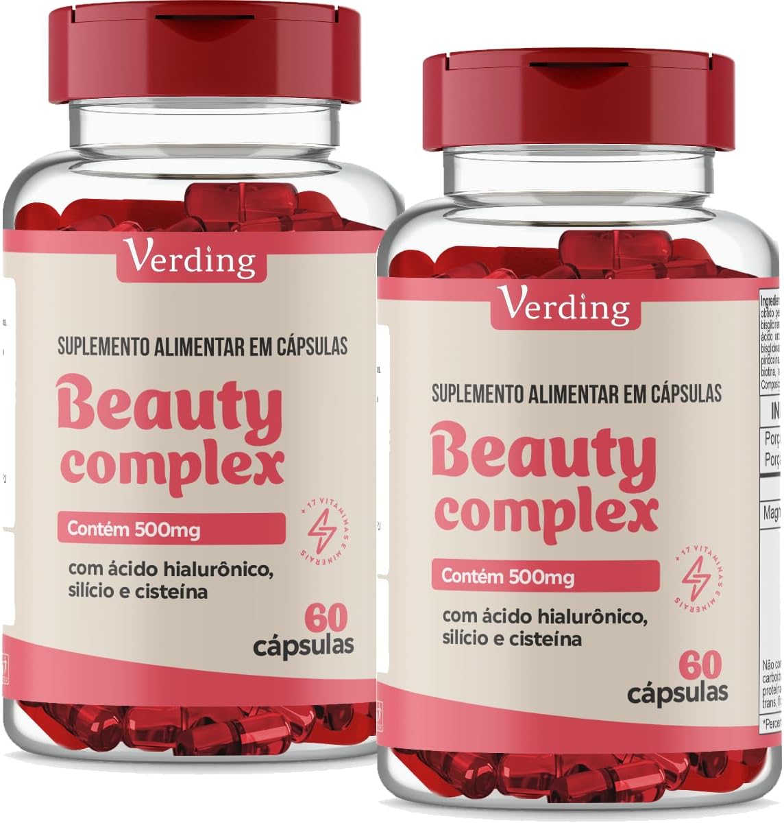 2x-Beauty-Complex-Verding-500mg-60-Capsulas-Com-Acido-Hialuronico.jpg 2x Beauty Complex Verding, 500mg, 60 Cápsulas, Com Ácido Hialurônico, Silício e Cisteína