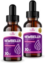 2x Newbelly - Ácido Hialurônico, Silício, Resvaratrol, Colágeno, Selênio e Vitms 30ml Celliv