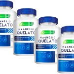 4Un Magnesio Quelato 500mg 100% Puro Maxima Absorção Kit 8 Meses Ecomev