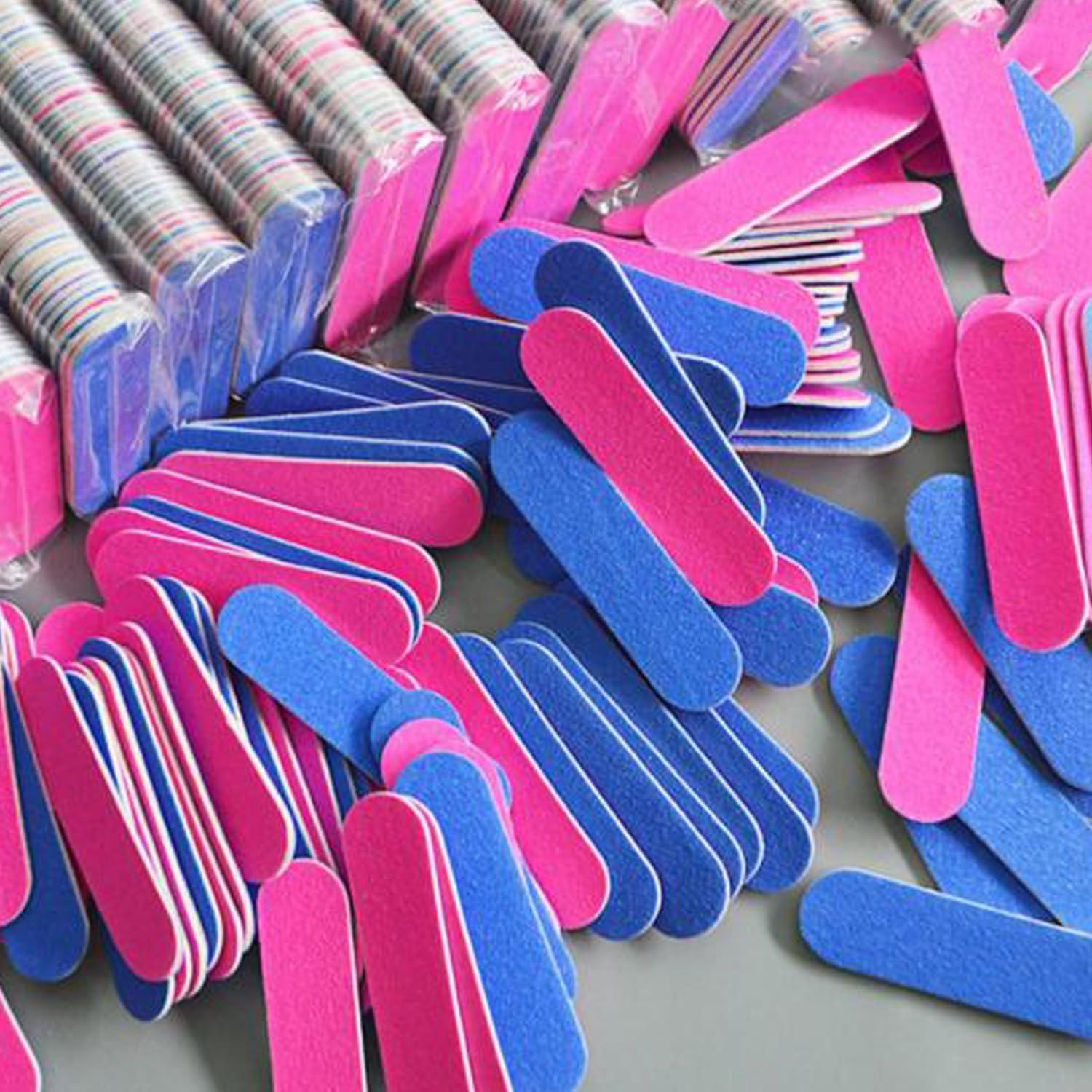 50-pecas-lixas-de-unhas-profissionais-de-dupla-face-rosa.jpg 50 peças lixas de unhas profissionais de dupla face rosa azul lixa buffer bloco polidor pedicure manicure ferramentas de arte de unhas, 5 * 1,3 cm