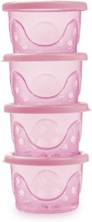 Adoleta Bebê Kit De Potes Infantis Rosa Translúcido