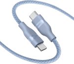 Anker Cabo USB-C para USB-C (tipo C), 240W Carregador rápido tipo C para iPhone Série 15/16/17, Xiaomi, Samsung, MacBook Pro e mais (0,9m, Upcycled-Braided)