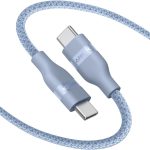 Anker Cabo USB-C para USB-C (tipo C), 240W Carregador rápido tipo C para iPhone Série 15/16/17, Xiaomi, Samsung, MacBook Pro e mais (0,9m, Upcycled-Braided)