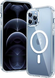 BEMMY Capa Capinha Para iPhone, Capa Para iPhone 13 Compatível com Mag-safe Transparente