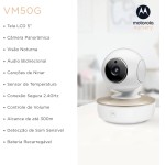 Babá Eletrônica VM50G Monitor 5.0 Panorâmica e Zoom Motorola - Imagem 2