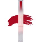 Batom Líquido Ruby Rose Duo Kiss Matte 2 em 1 Alta Cobertura Com Gloss (DK09, 5g)