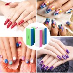 Bloco de polimento de unhas de 4 vias (4 peças), blocos de polimento de unhas para unhas naturais e acrílicas, polidor de lixa de unha 120/240/600/3000 grão para polimento de brilho - Imagem 2