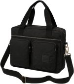 Bolsa Bag Preta Feminina Nylon Transversal Ombro de Mão Lisa Resistente