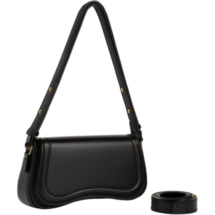 Bolsa Bag Transversal Baguete Feminina Alça Mão Tiracolo Couro Pu Moderna QUBCCUM