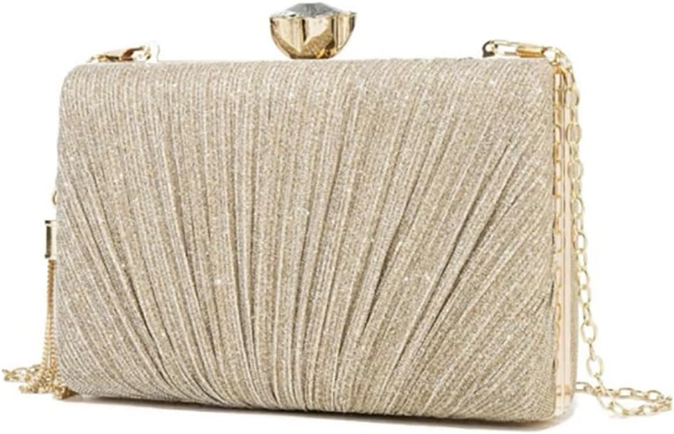 Bolsa-Clutch-Festa-Feminina-Dourada-Superficie-Poliester-Mao-Ombro-Transversal.jpg Bolsa Clutch Festa Feminina Dourada Superfície Poliéster Mão Ombro Transversal Com Correntes Removíveis