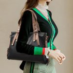Bolsa De Couro De Ombro Grande Capacidade Feminina