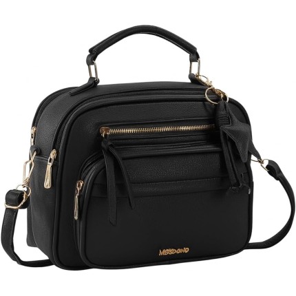 Bolsa Feminina Baú Transversal tamanho Médio em couro PU com Alça De Ombro removível Tiracolo