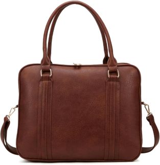 Bolsa Feminina Pasta Executiva para Notebook até 15.6” Reforçada Couro Ecológico para Trabalho, Reuniões e Dia a Dia