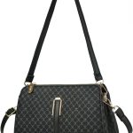 Bolsa Feminina Pequena de Mão, Transversal e Ombro - Bolsa Estilosa com Grande Capacidade, Aparência Sofisticada para Dia a Dia
