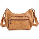 Bolsa Feminina Transversal Grande com Alça de Ombros Ajustável em Couro PU, PGH Elegance