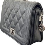 Bolsa Feminina Transversal|Alça Corrente|Matelassê|Luxo|Pequena|Tiracolo|Festa|Casamento|Clutch|Lateral|Elegante|Couro Ecológico|Ombro|Shoulder|Casual|Social
