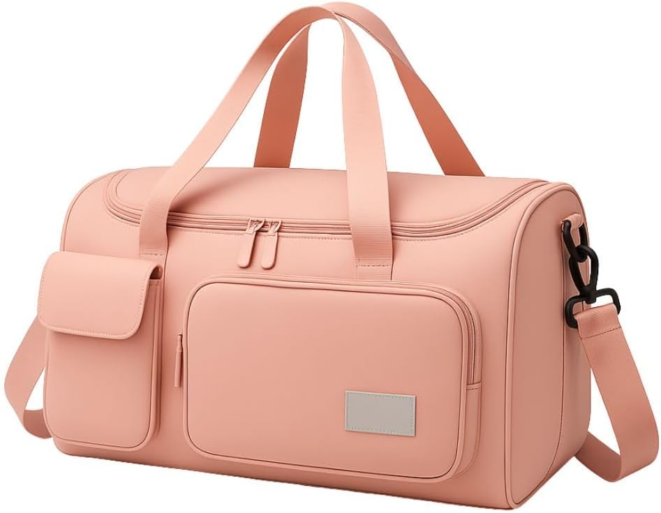 Bolsa-Feminina-de-Viagem-Grande-30L-–-Mala-de-Bordo.jpg Bolsa Feminina de Viagem Grande 30L – Mala de Bordo 10kg Dobrável com 5 Compartimentos, Alça Transversal, Ideal para Academia, Passeios, Maternidade e Fim de Semana (Rosa)