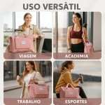 Bolsa Mala Dobrável Expansível e Impermeável Oxford – Ideal Academia e Viagem • Compartimento para Tênis/Roupas Molhadas • Alças Mão e Tiracolo Reforçadas - Imagem 2
